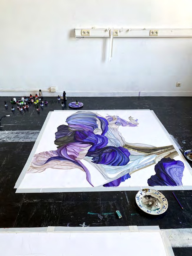 Détail d'Iris torsadée