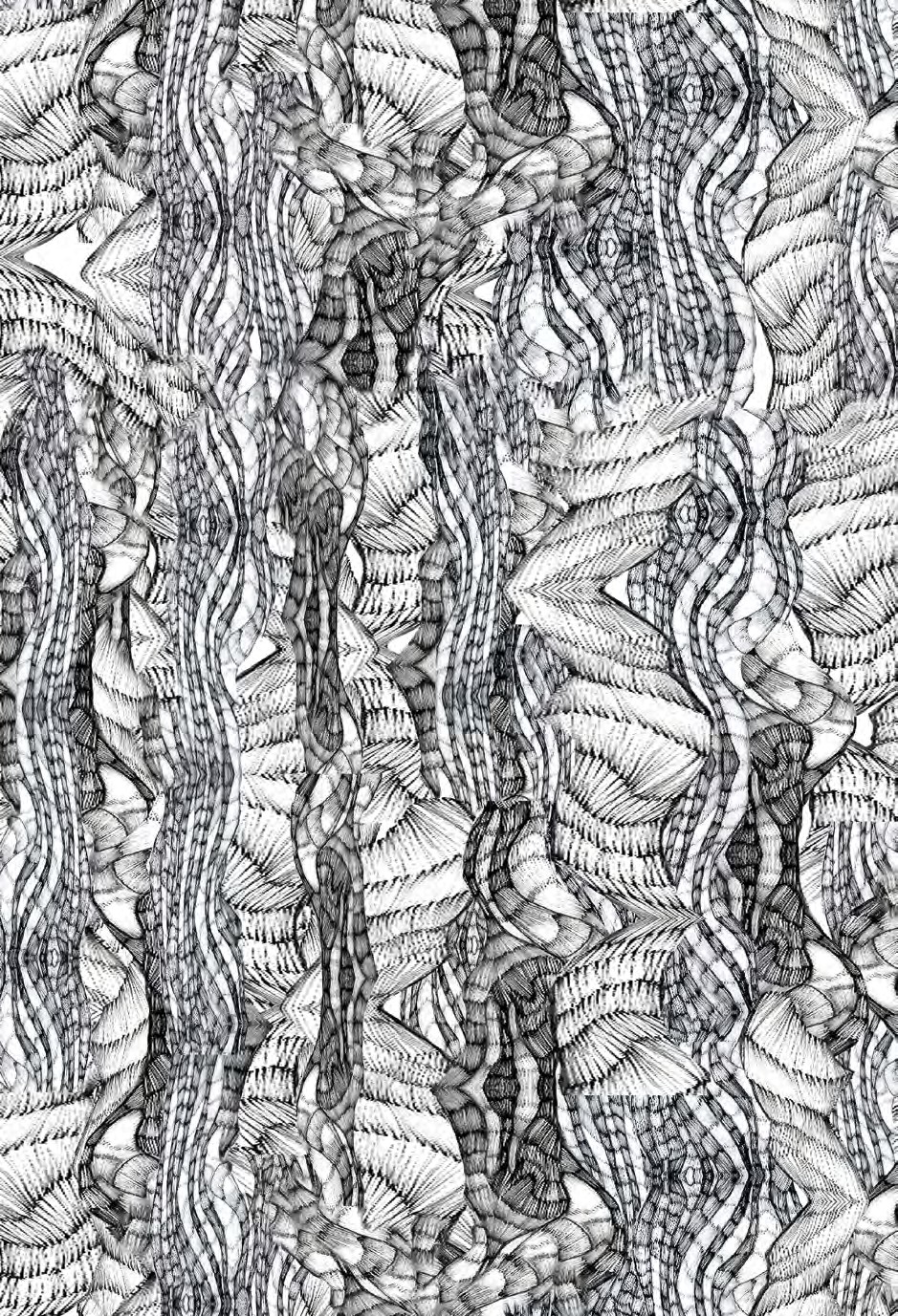 All over — dessin au stylo bille